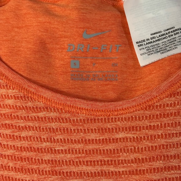Nike Women's Bright Orange Short Sleeve Tee - Picture 2 of 4